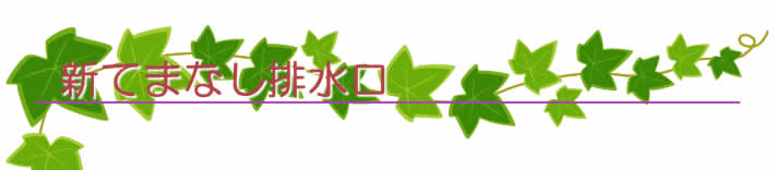新てまなし排水口