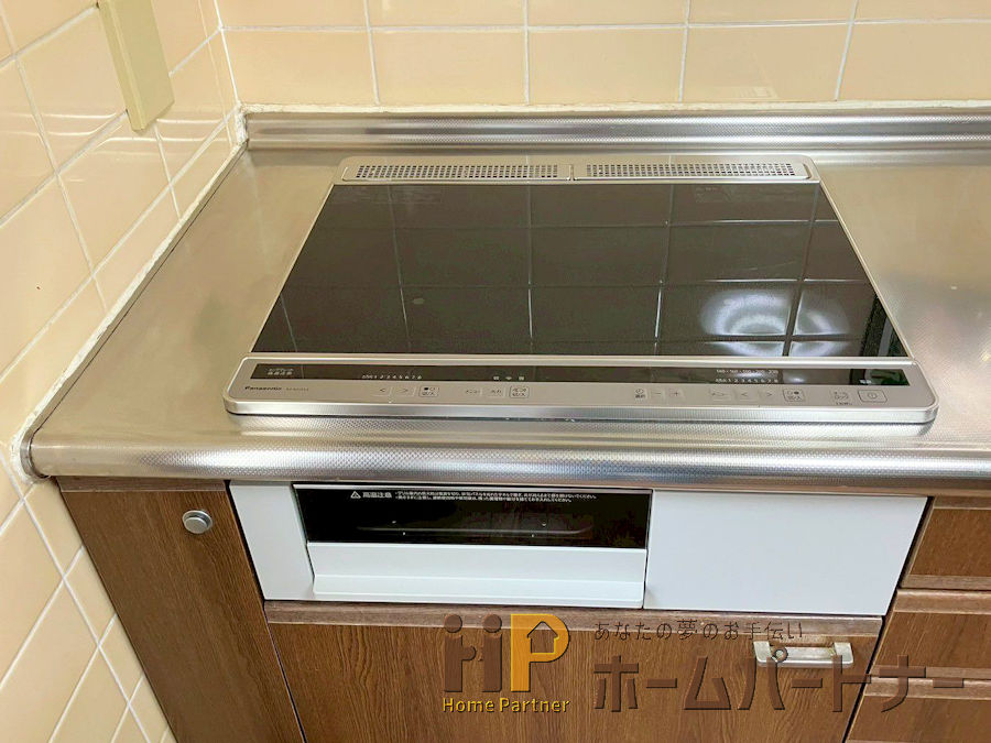 施工後のPanasonic　IHクッキングヒーター