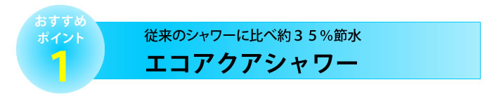 おすすめポイント１　絵エコアクアシャワー