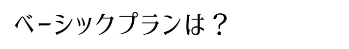 ベーシックプランは？