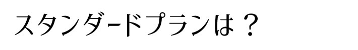スタンダードプランは？
