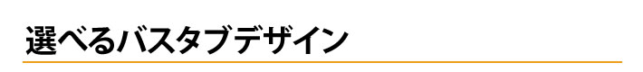 選べるバスタブデザイン