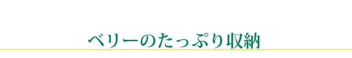 ベリーのたっぷり収納