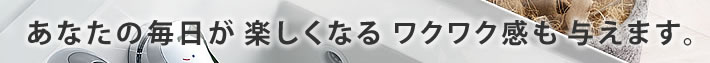 あなたの毎日が楽しくなるワクワク感も与えます。