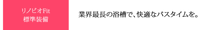 リノビオフィット 標準装備