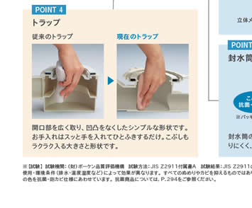 POINT 4　開口部を広く取り、凹凸をなくしたシンプルな形状です。