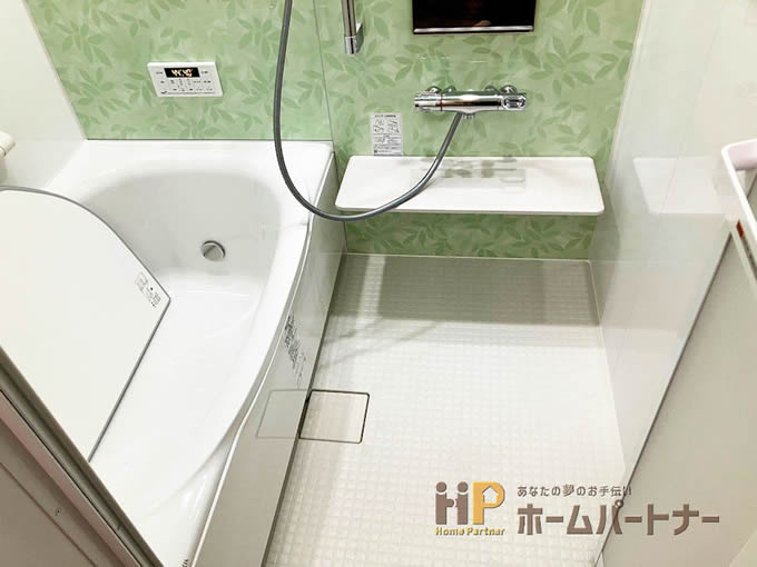 在来からシステムバス・洗面化粧台・給湯器交換の施工例。大阪市旭区Ｈ様