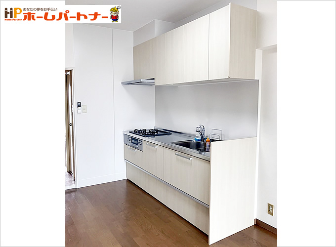 マンション 大阪府八尾市東太子U様邸 クリナップ システムキッチン ラクエラI型 2250mm リフォーム