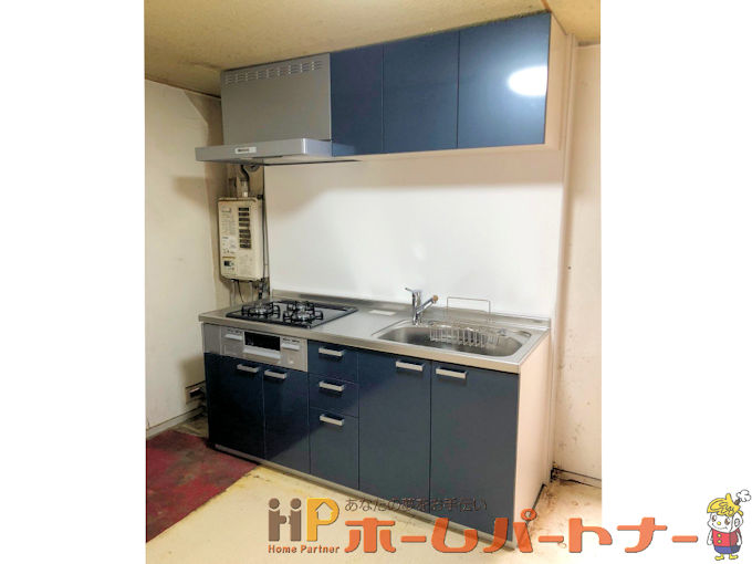 集合住宅 LIXILシステムキッチンシエラI型W1800サイズ 大阪府柏原市F様邸施工例