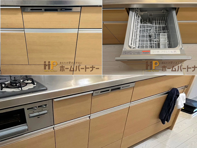 埼玉県桶川市のM様邸 Panasonic 食器洗い乾燥機の取替リフォーム施工例