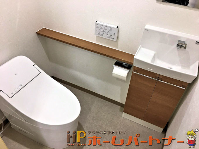 店舗 大阪府大阪市西区H様邸TOTO GG１ 一体型洋式トイレ交換リフォーム施工例