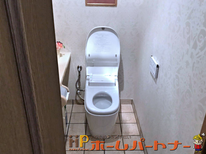 全自動おそうじPanasonicアラウーノL150 洋式トイレ交換　大阪府大阪市中央区 Ｔ様邸　リフォーム施工例